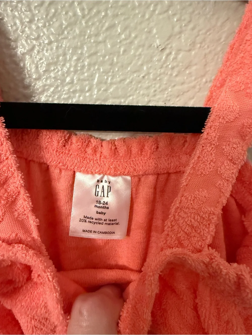 GAP Coral Terry Girl’s Romper
